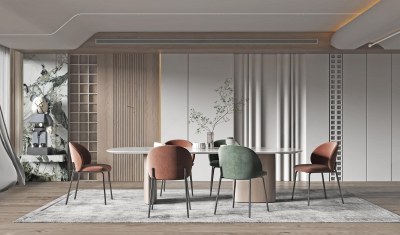 现代餐厅3D模型下载